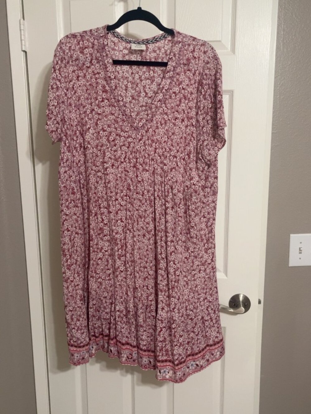 Knox Rose Pink Floral Boho Dress XXL